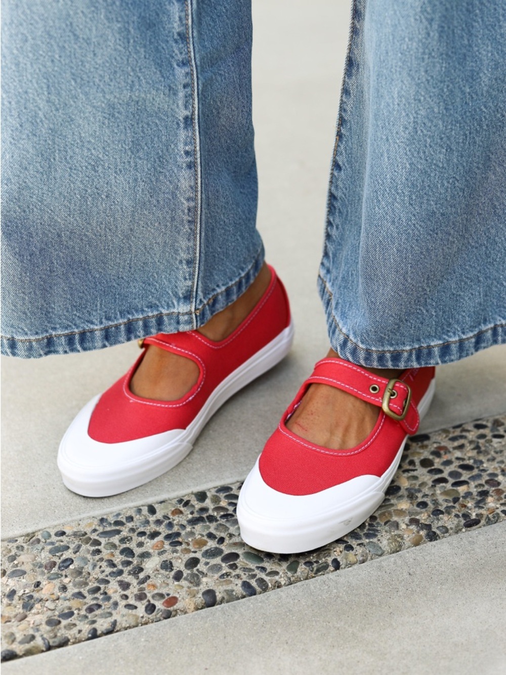 Vans Mary Jane Shoes in Tomato Red
